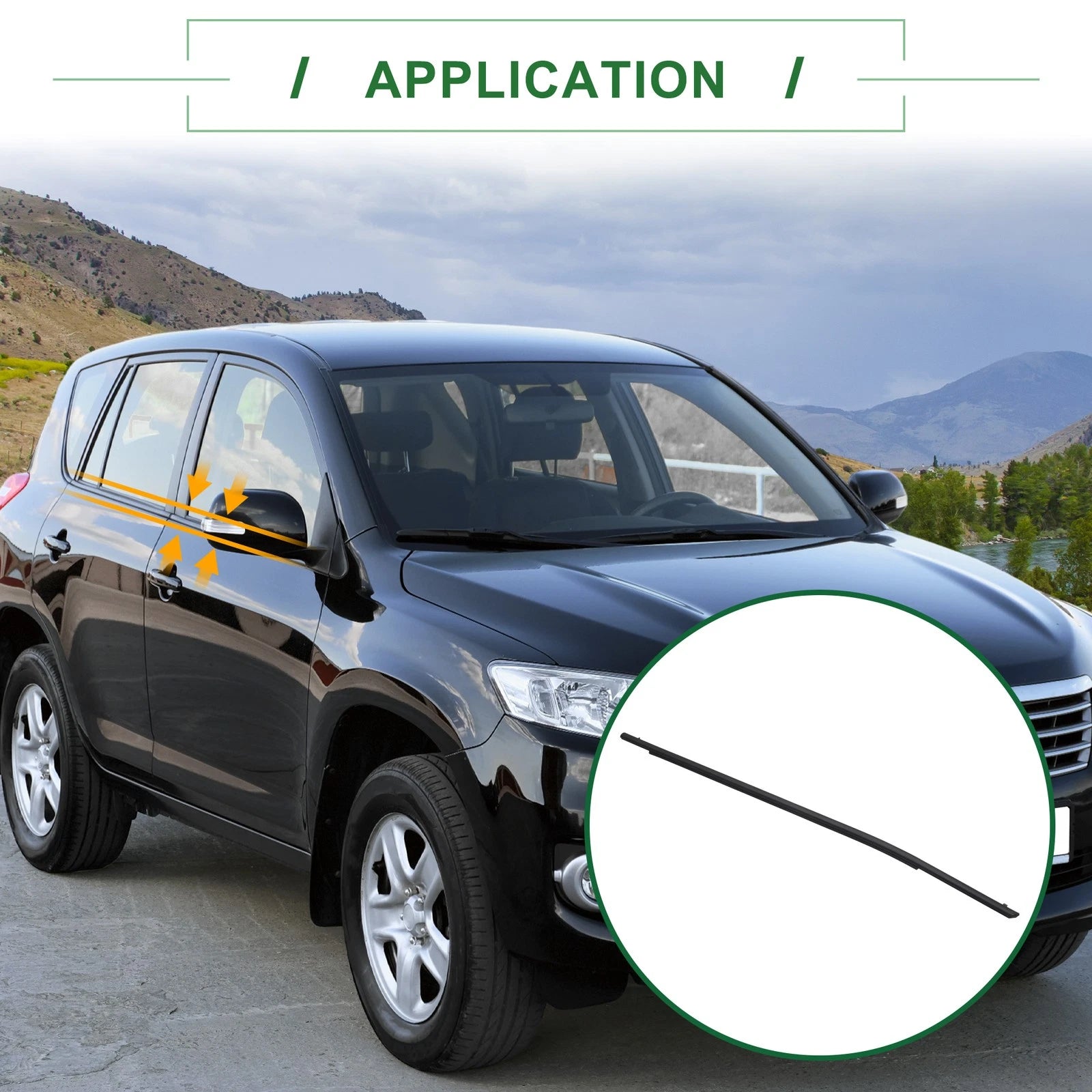 Front Left Window Weatherstrip Seal Replacement for Toyota RAV4 (2019–2024)