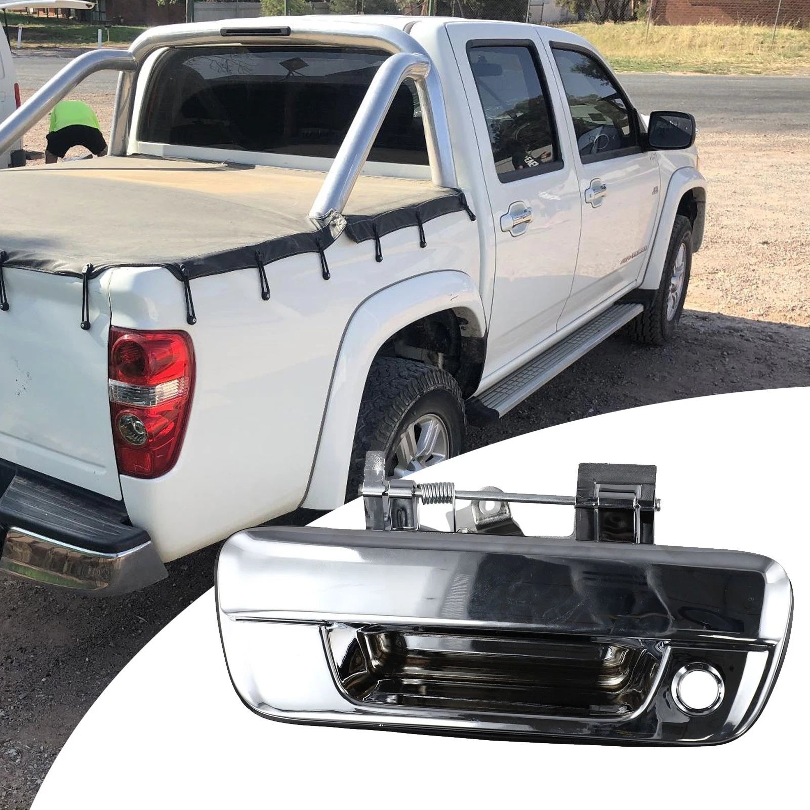 Chrome Tailgate Handle for Holden Colorado, Isuzu DMAX