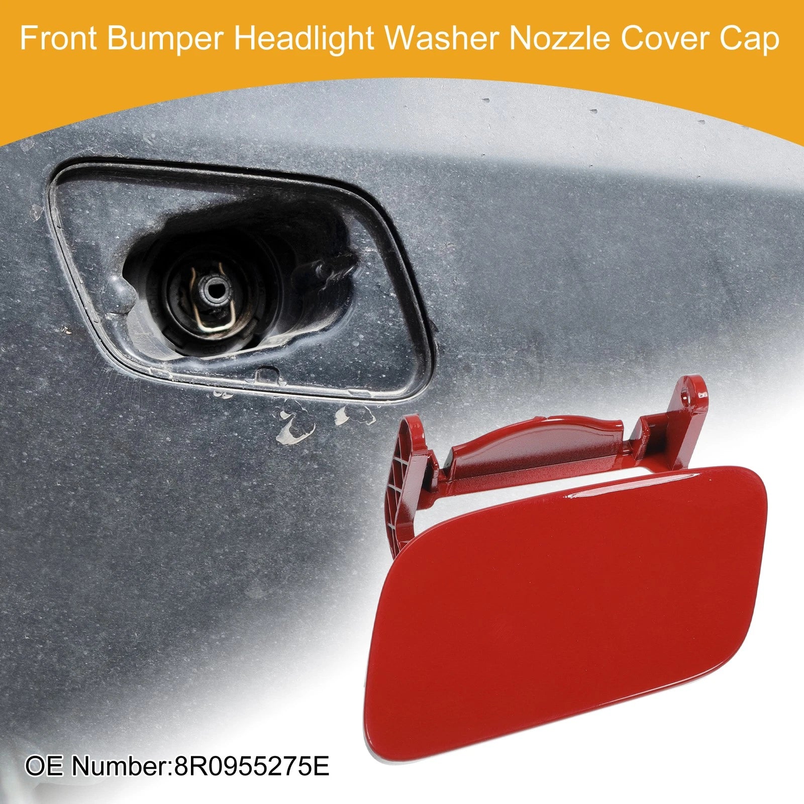 Front Left Washer Nozzle Cover Cap Replacement for Audi Q5 (2013–2017)