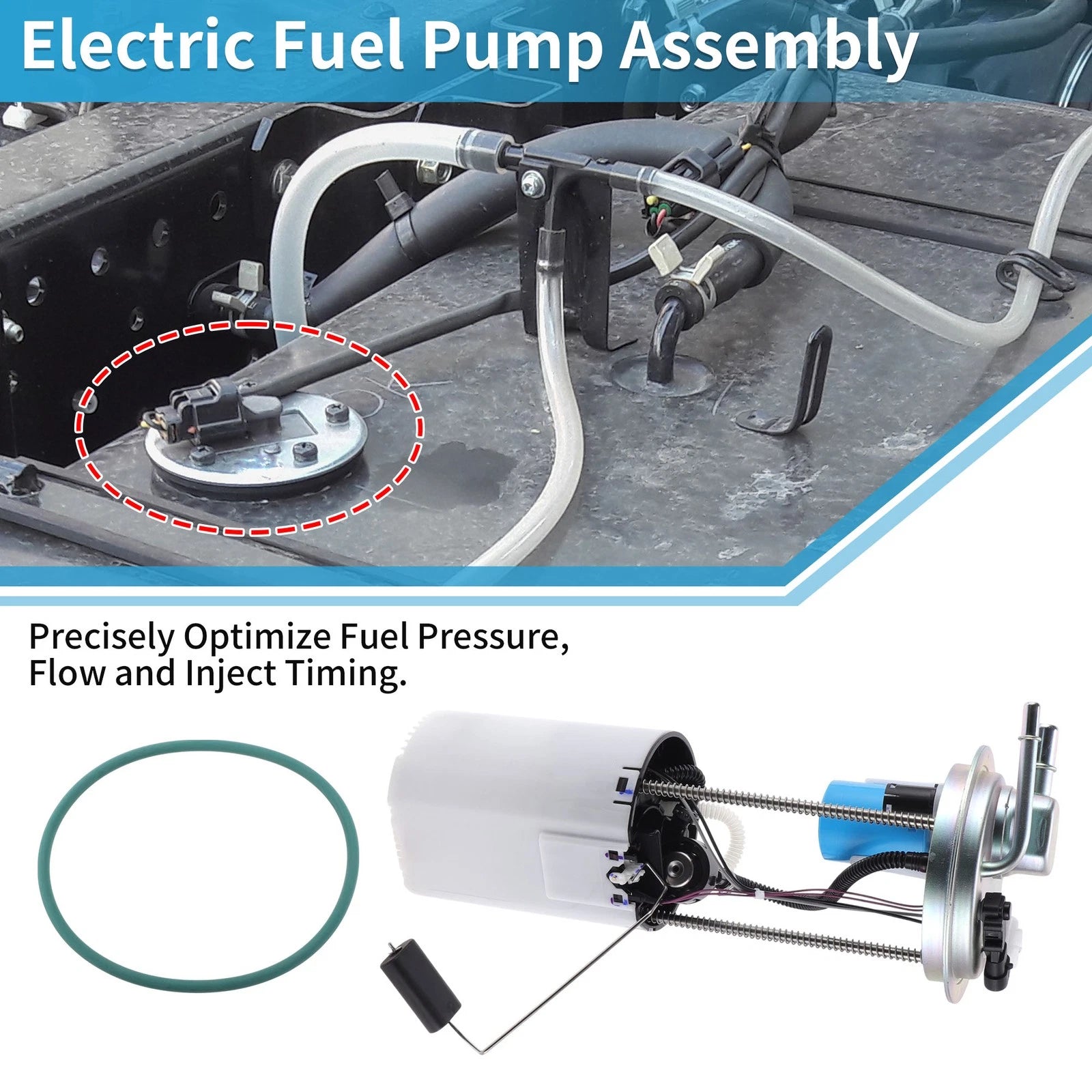 Electric Fuel Pump Assembly Replacement for Chevy Silverado 1500 (2004–2007)