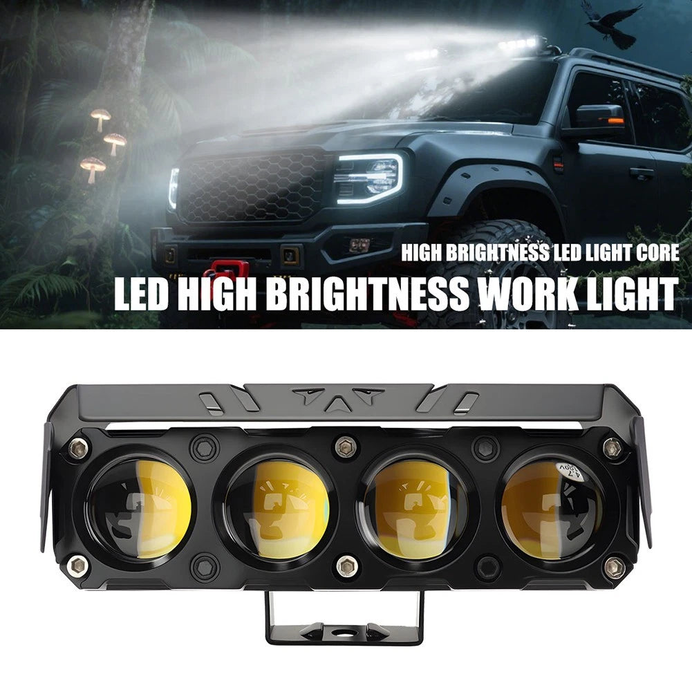 LED Spotlight Work Light for Cars Tractors Dual Color Yellow White