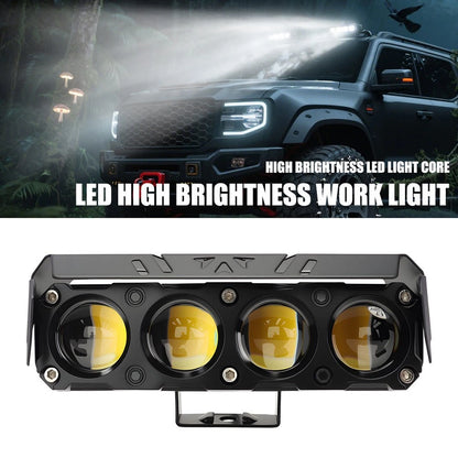 LED Spotlight Work Light for Cars Tractors Dual Color Yellow White