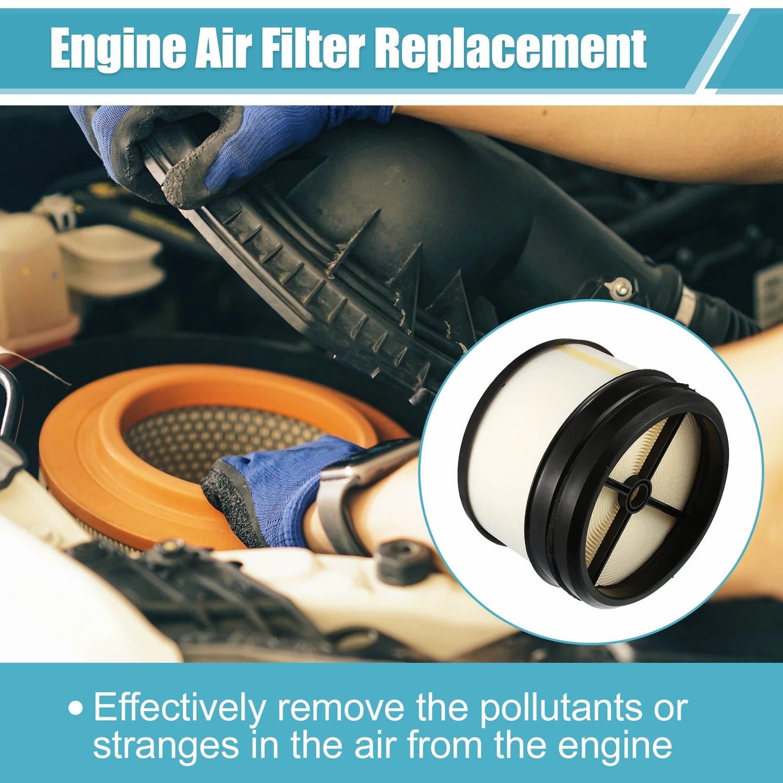 Engine Air Filter Replacement for Chevrolet Silverado GMC Sierra 6.6L (2006–2011)