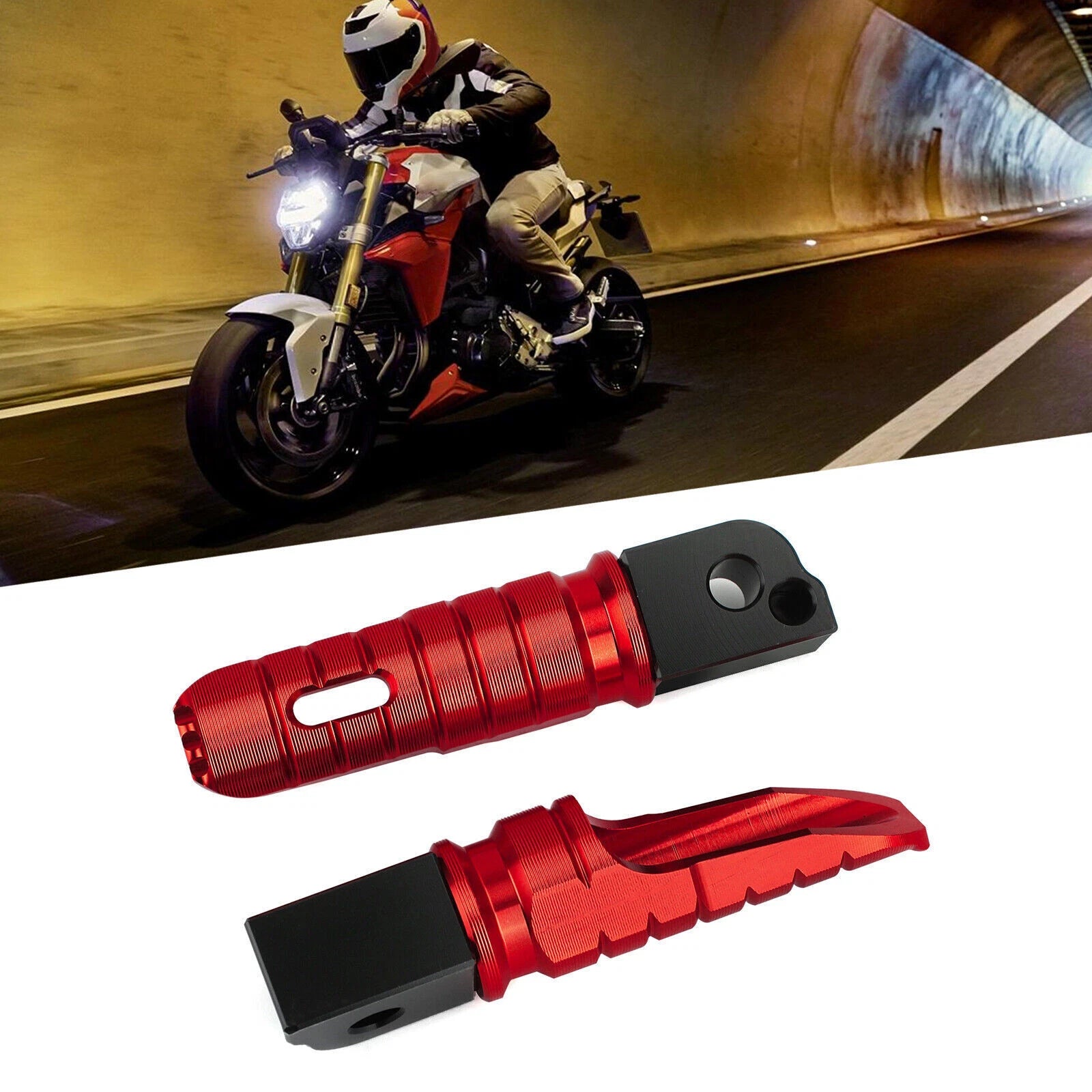Rear Footrests Foot Pegs for BMW R Ninet F900R F900XR R1200R R1200RS R1250R (2014–2023)