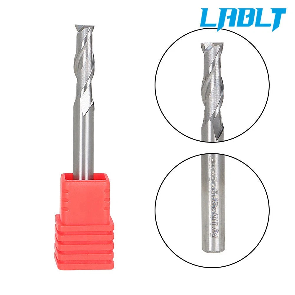 5X 3/16" Cutting Dia 2 Flute Carbide End Mill (LABLT)