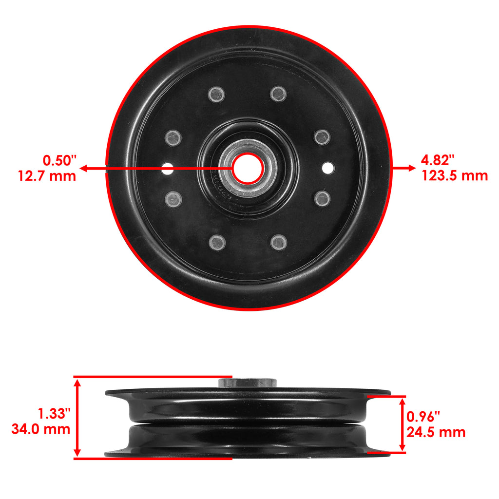 Idler Pulley Flat Deck Replacement for Hustler Raptor Limited (2000–2000)