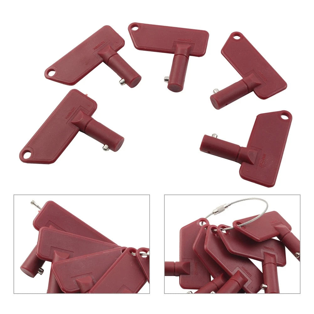 5PCS Ignition Key for Terex Battery Disconnect Isolator