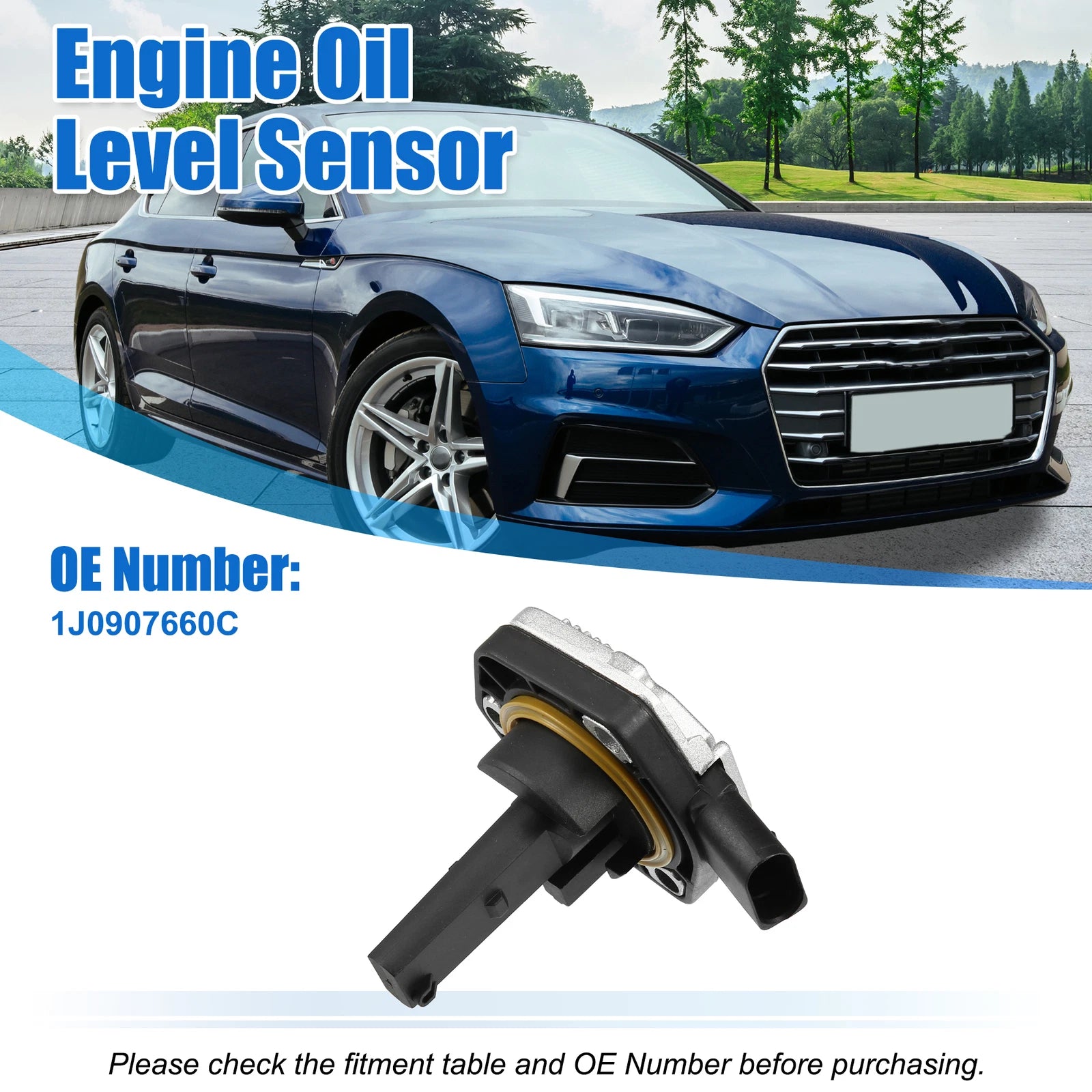 Oil Level Sensor 1J0907660C for Audi A3 (2010–2013), A4 (2003–2006)