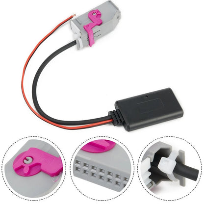 1pc Aux Cable Adapter for Audi A3/A4/A6/A8/TT/R8 (RNS-E 12V 32Pin)