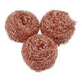 Copper Coated Wire Scourers Set of 4 for Kitchen Cleaning