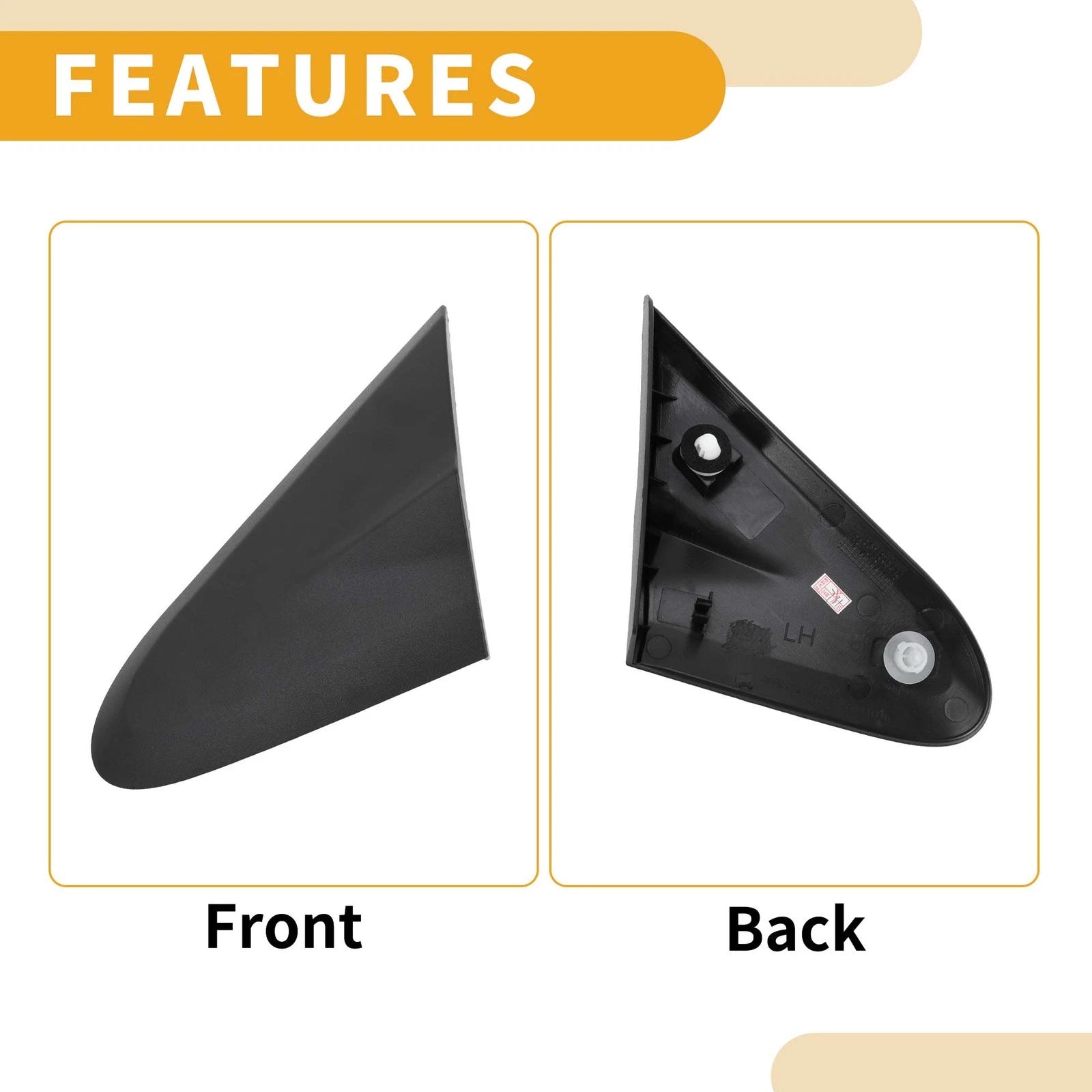 Front Left Side Pillar Corner Triangle Trim for Chevrolet Sonic (2012–2020)