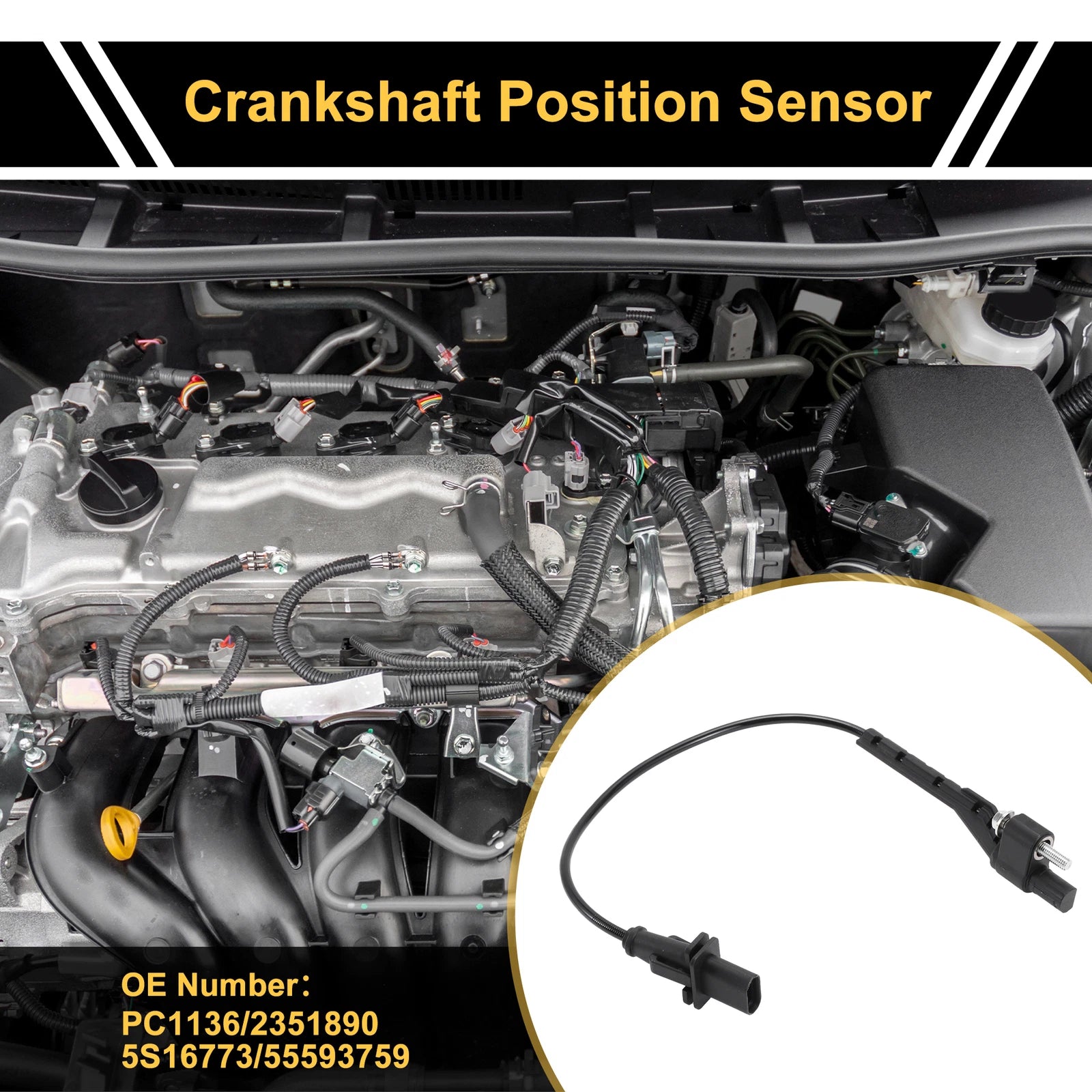 Crankshaft Position Sensor Replacement for Chevrolet Lanos 1.3 1.4 (1999–2010)