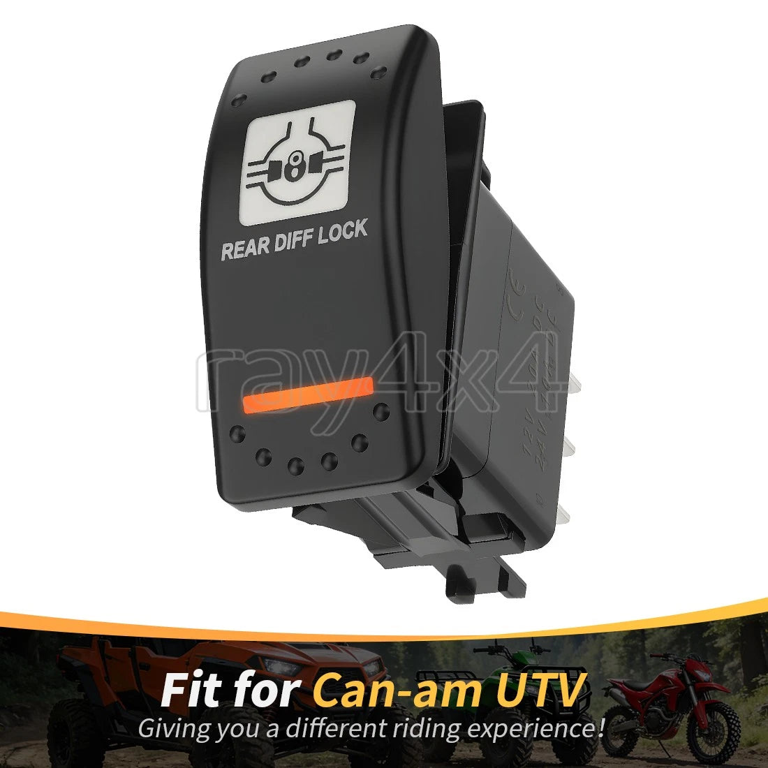 Rear Differential Lock Switch for Can Am Defender Maverick Commander (2016–2023)
