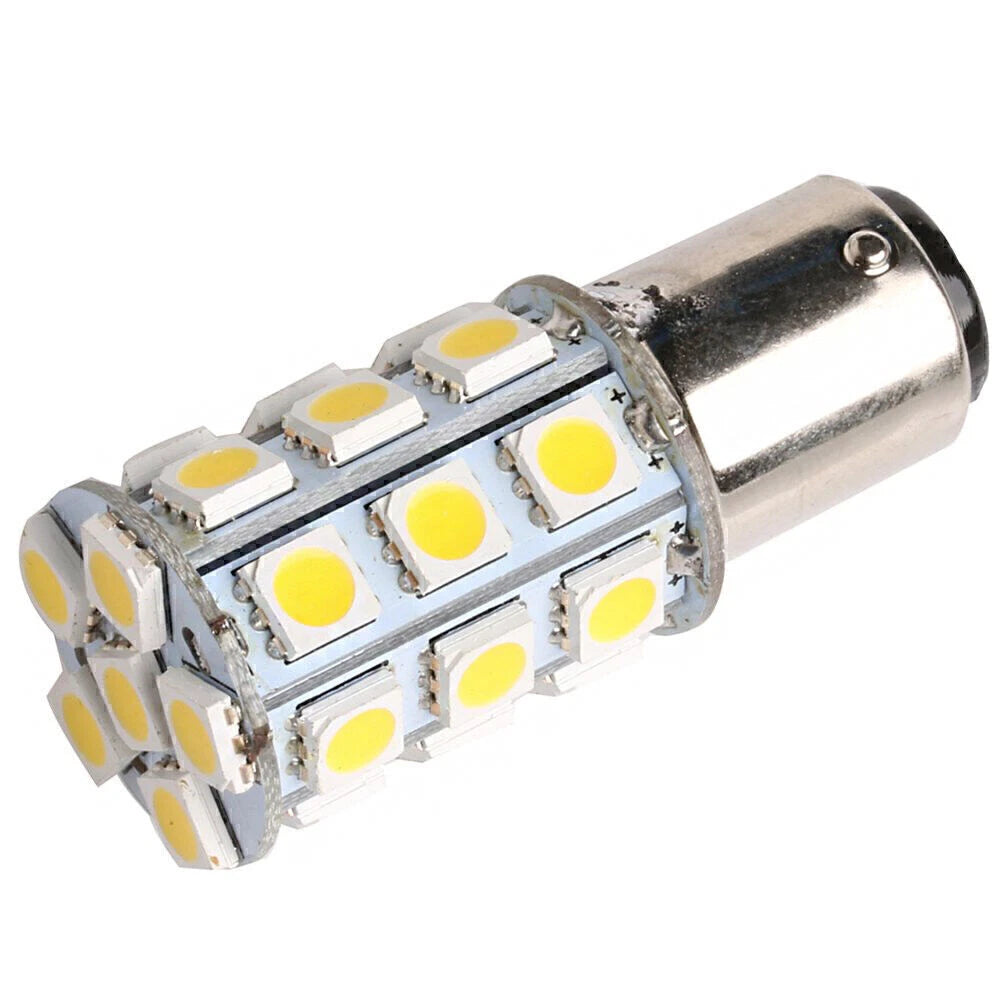 27-SMD BA15D AC/DC 24V White LED Bulbs for Marine Boat Interior