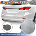Rear Left Car Bumper Tow Hook Cover Replacement for Mazda 6 Atenza 2018-2021