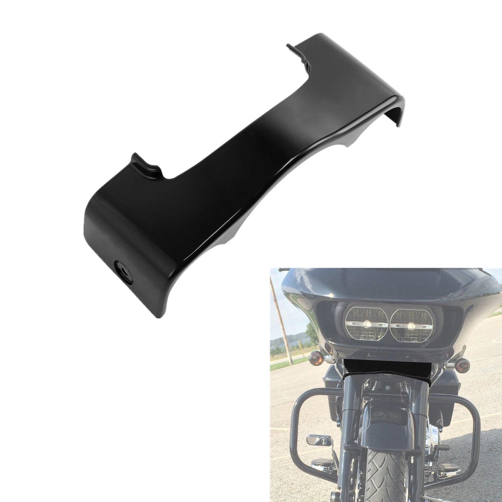 Black Outer Fairing Skirt for Harley Road Glide (2015–2024)