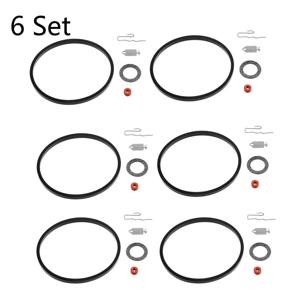 Set of 6 Carburetor Inlet Needle Seat Kit for Tecumseh 631021 631021A 621021B