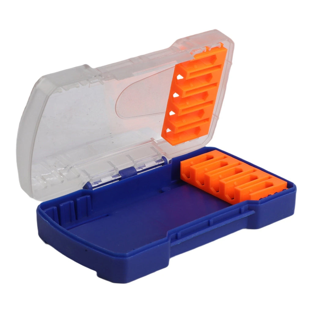 Drill Bit Storage Box for Hex Shank Bits (Fits Various Sizes)