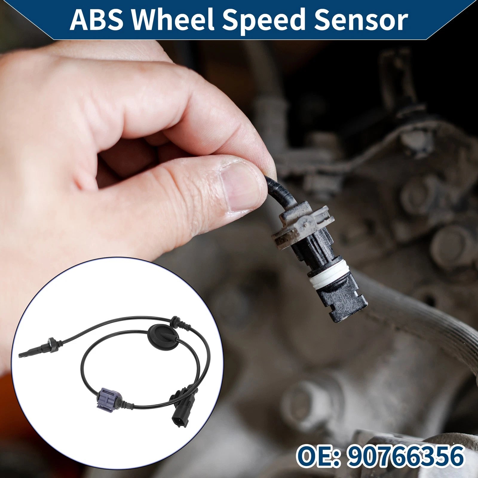 ABS Wheel Speed Sensor Front Right Replacement for Chevrolet Cruze (2011–2019)