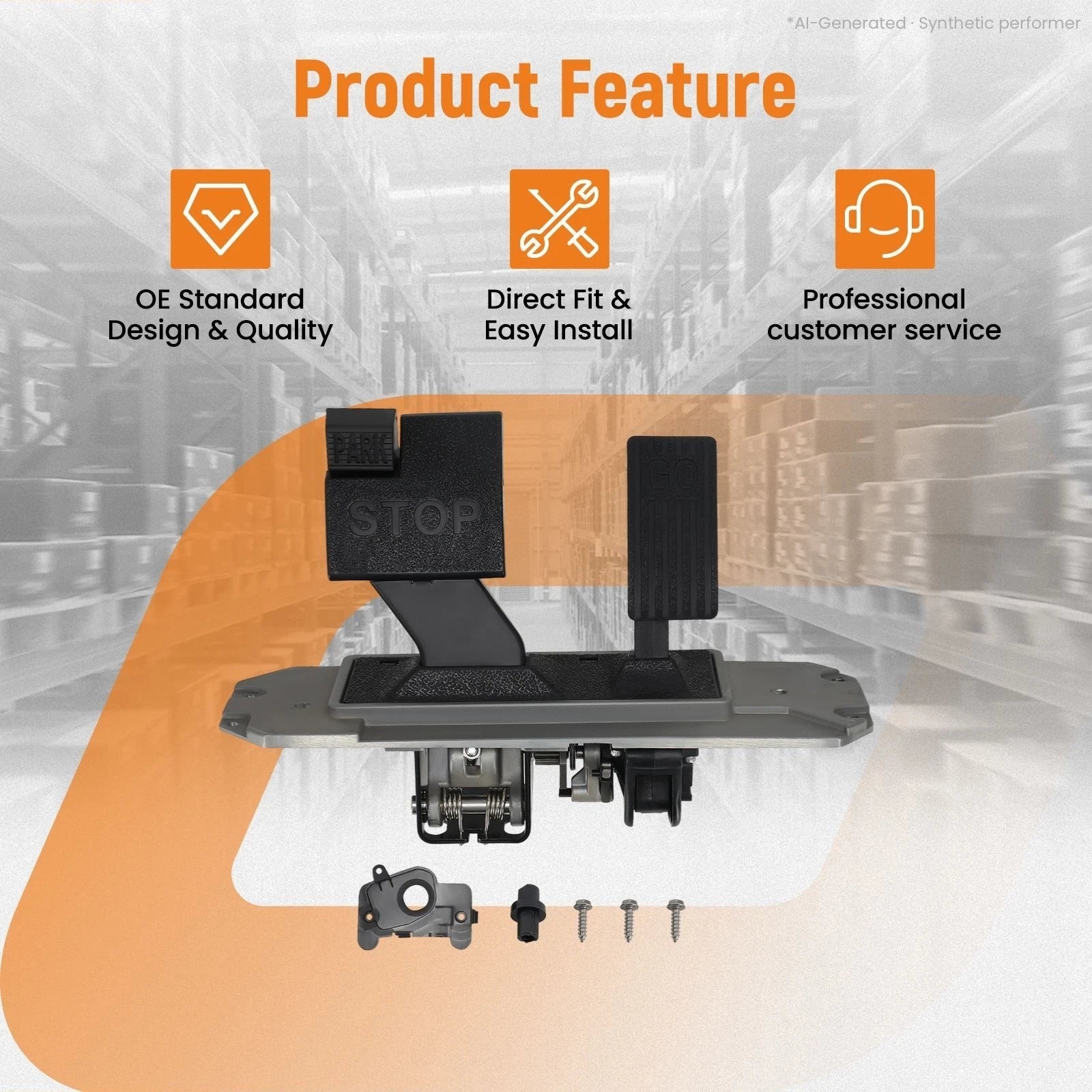 Accelerator Pedal Assembly with Conversion Kit for Club Car Precedent (2004–Present)