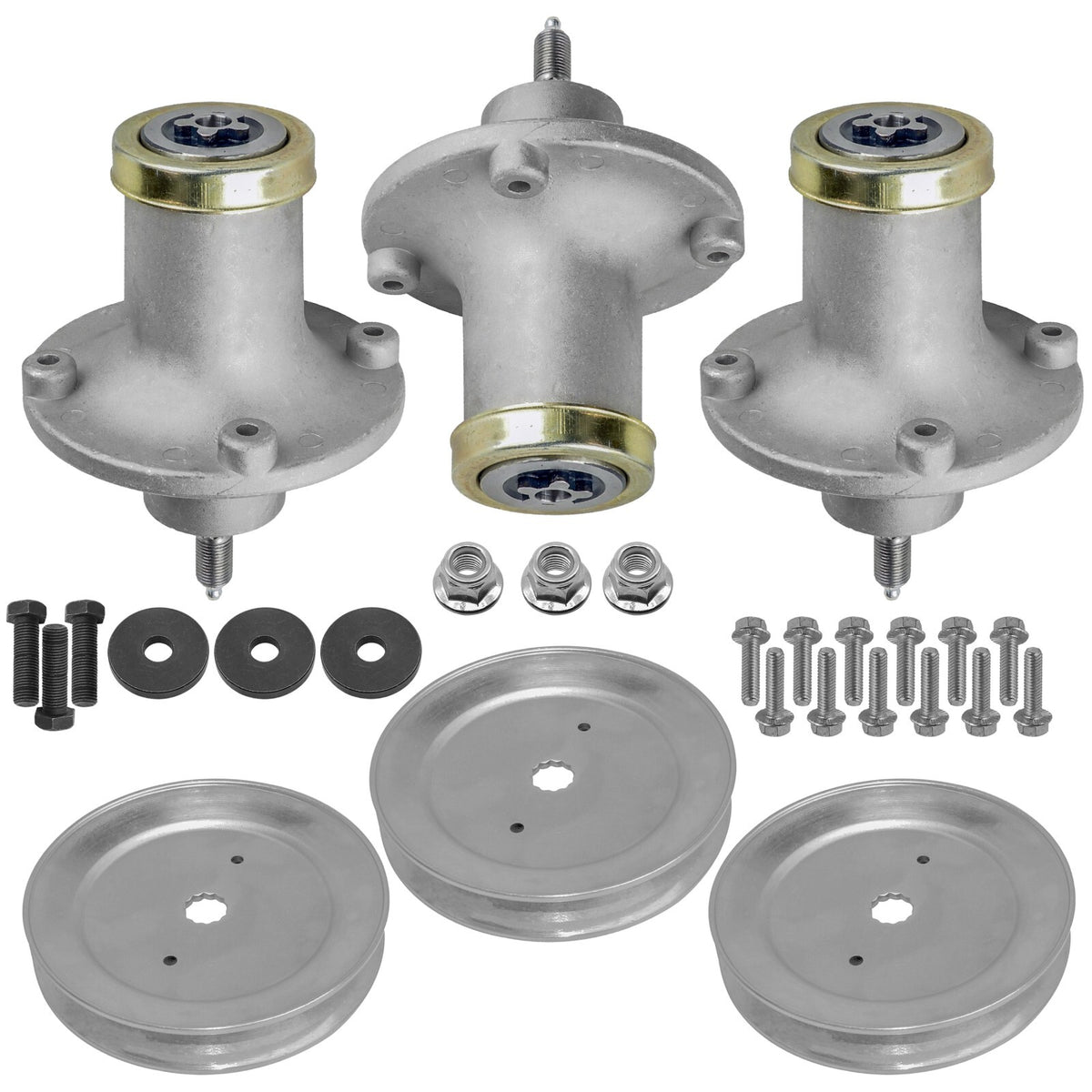 Spindle and Pulley Replacement for Husqvarna Dixon 48 52 inch (1998–2015)