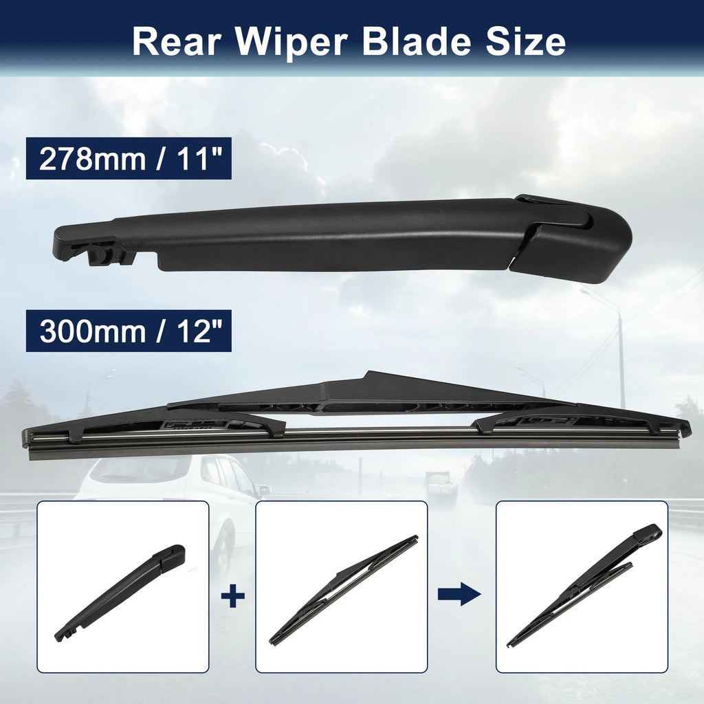 Rear Windshield Wiper Blade Arm Set for Kia Sorento (2016–2020)