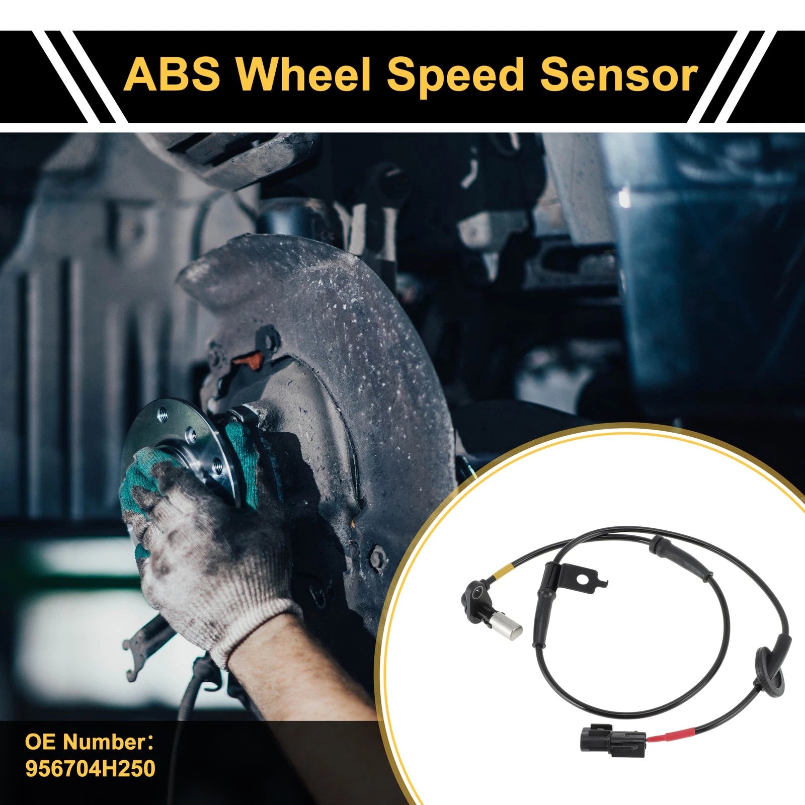 ABS Wheel Speed Sensor Front Left Replacement for Hyundai H-1 (2011–2017)