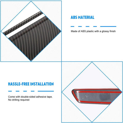 Carbon Fiber Look Engine Hood Air Vent Intlet Cover For Dodge Challenger 2015-22