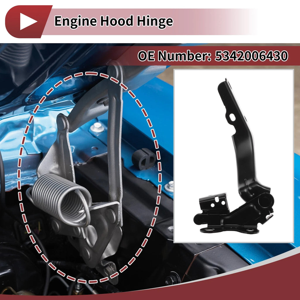 Hood Hinge Replacement for Toyota Camry 2018 Left Side