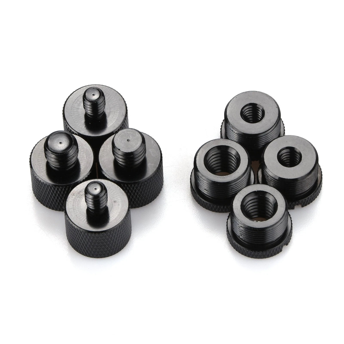 8x Mic Stand Thread Adapter Kit 5/8" to 3/8" & 5/8" to 1/4"