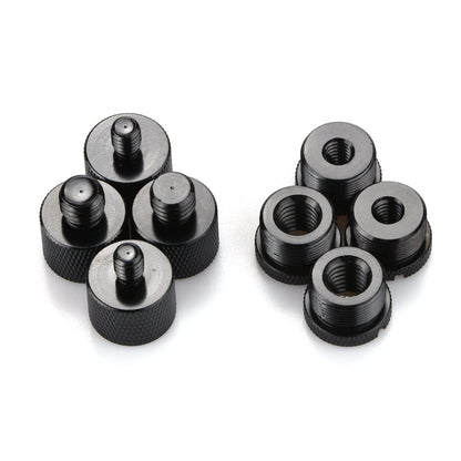 8x Mic Stand Thread Adapter Kit 5/8" to 3/8" & 5/8" to 1/4"