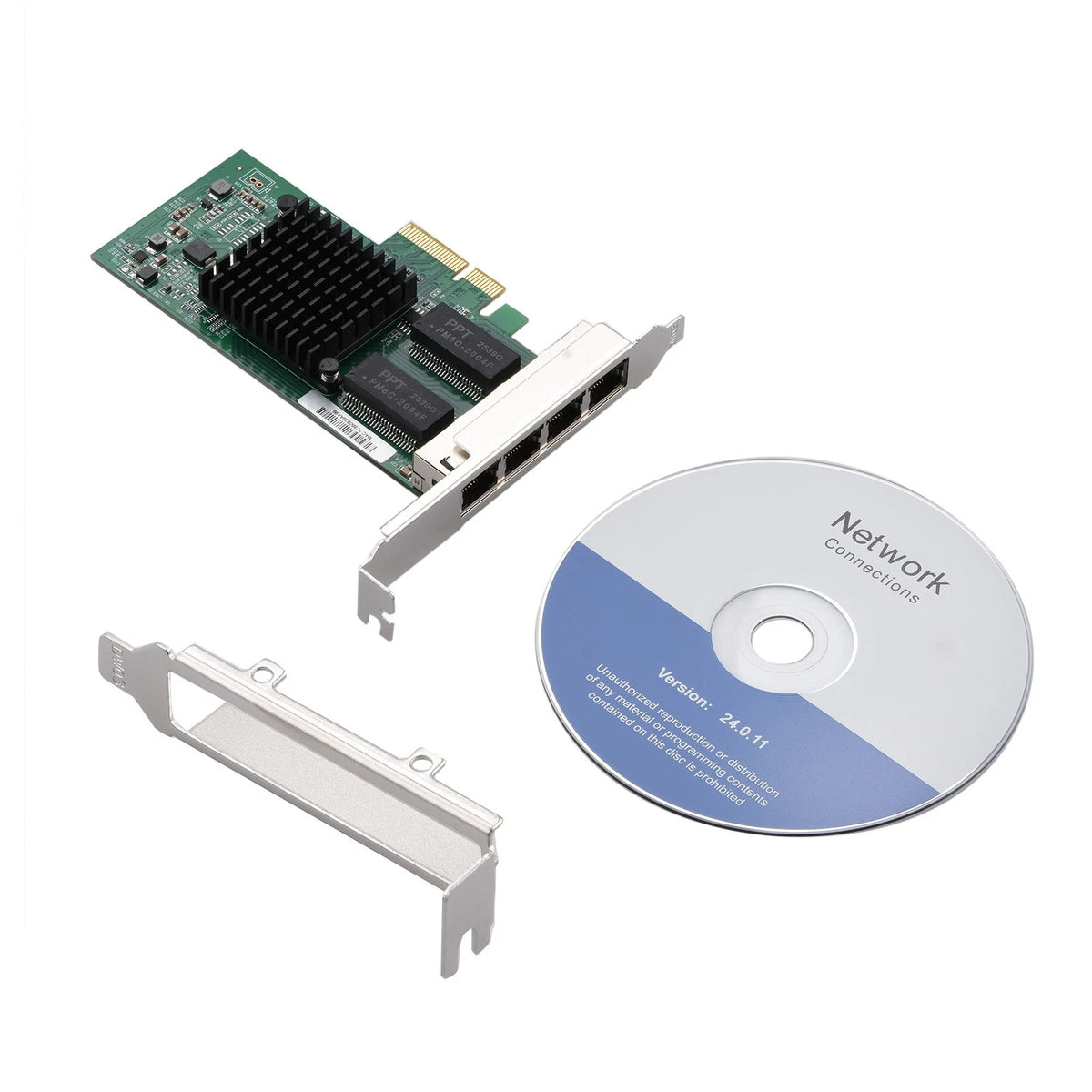 Intel I350 4 Port PCI-E Gigabit Ethernet Card Adapter (RJ45)