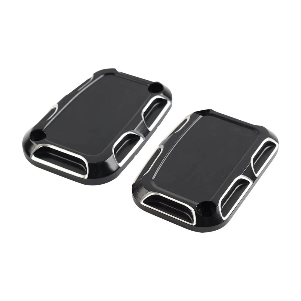 2X Front Brake Master Cylinder Covers for Harley Street Glide, Road King, V-Rod