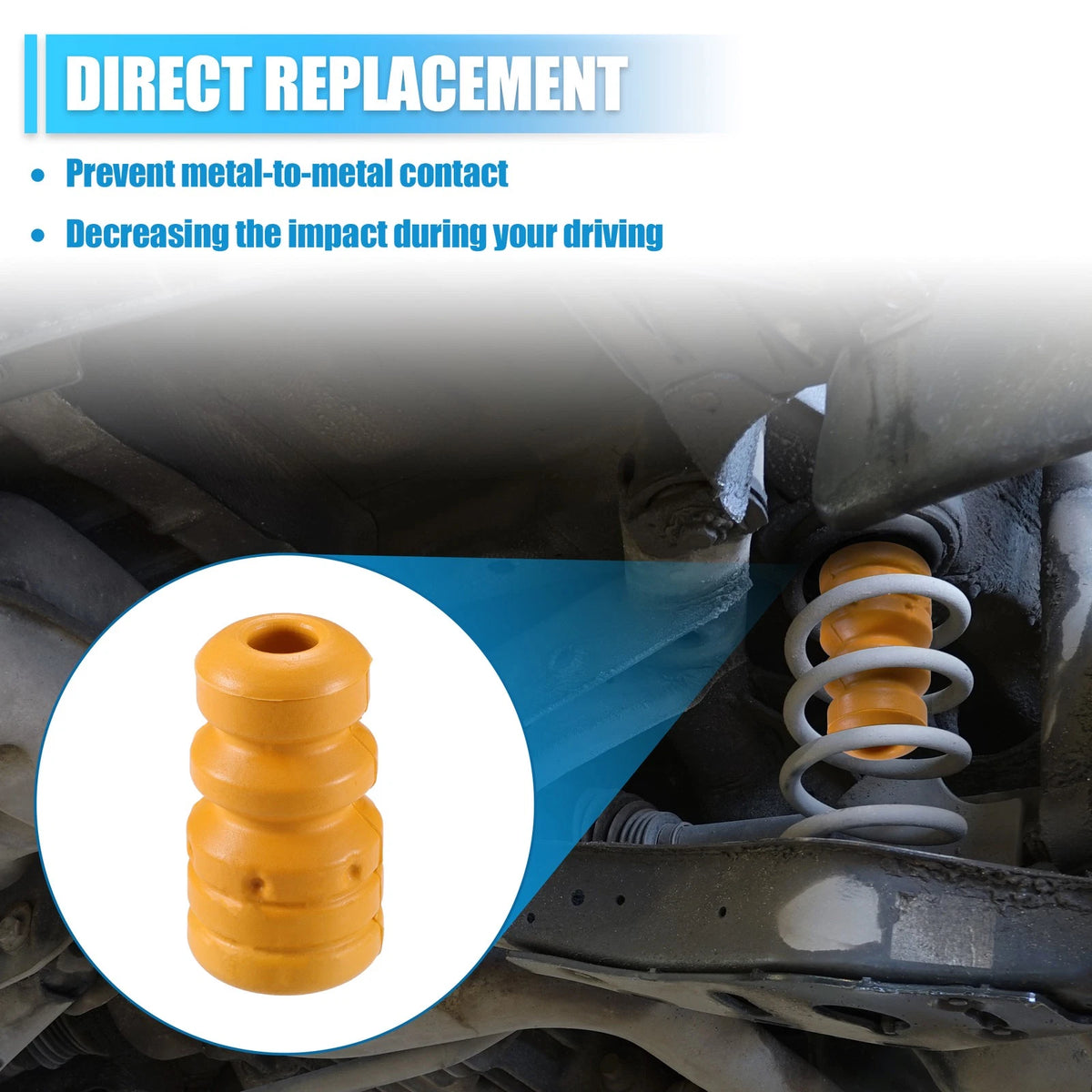 Rear Suspension Bump Stop 1.97 Inch Replacement for Hyundai Elantra (2000–2022)