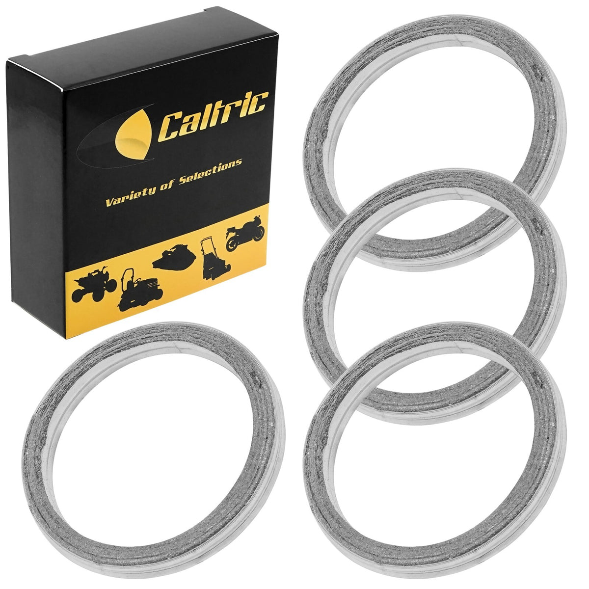 Exhaust Muffler Pipe Gaskets Replacement for Yamaha FJ1200 (1986–1993)