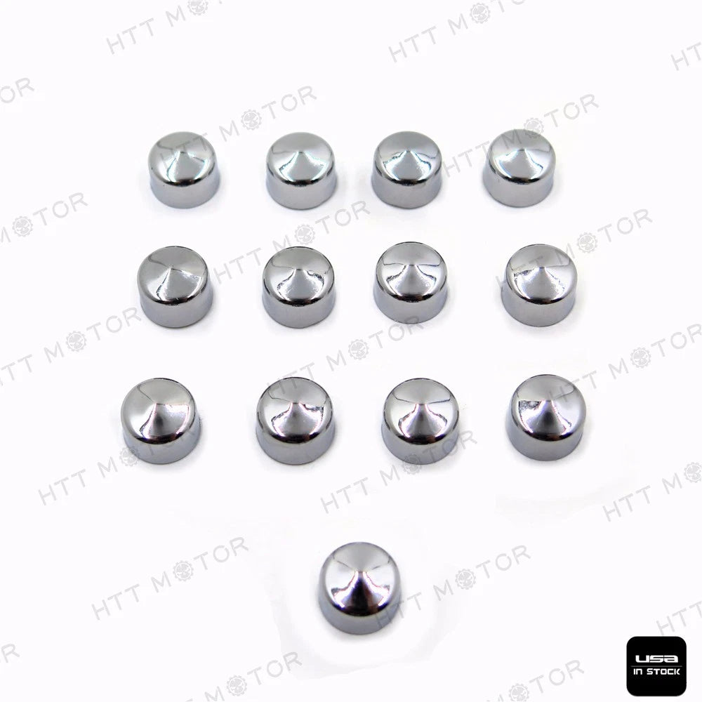 13PCS Bolt Cap Topper Nut Kit for Harley Softail & Dyna (Twin Cam)