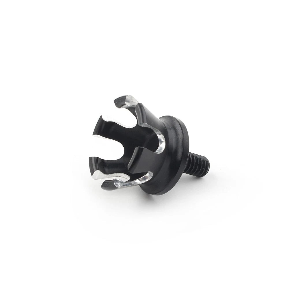 Rear Seat Bolt Tab Screw Mount for Harley (1996–Present) Black/White