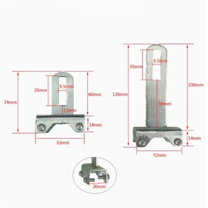 Limit Switch Holder Bracket for Sliding Door Opener Rack 8mm 12mm