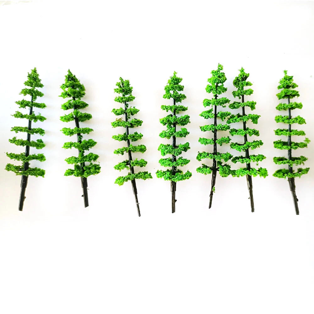 20pcs 9cm Model Trees for HO N Scale Diorama Scenery