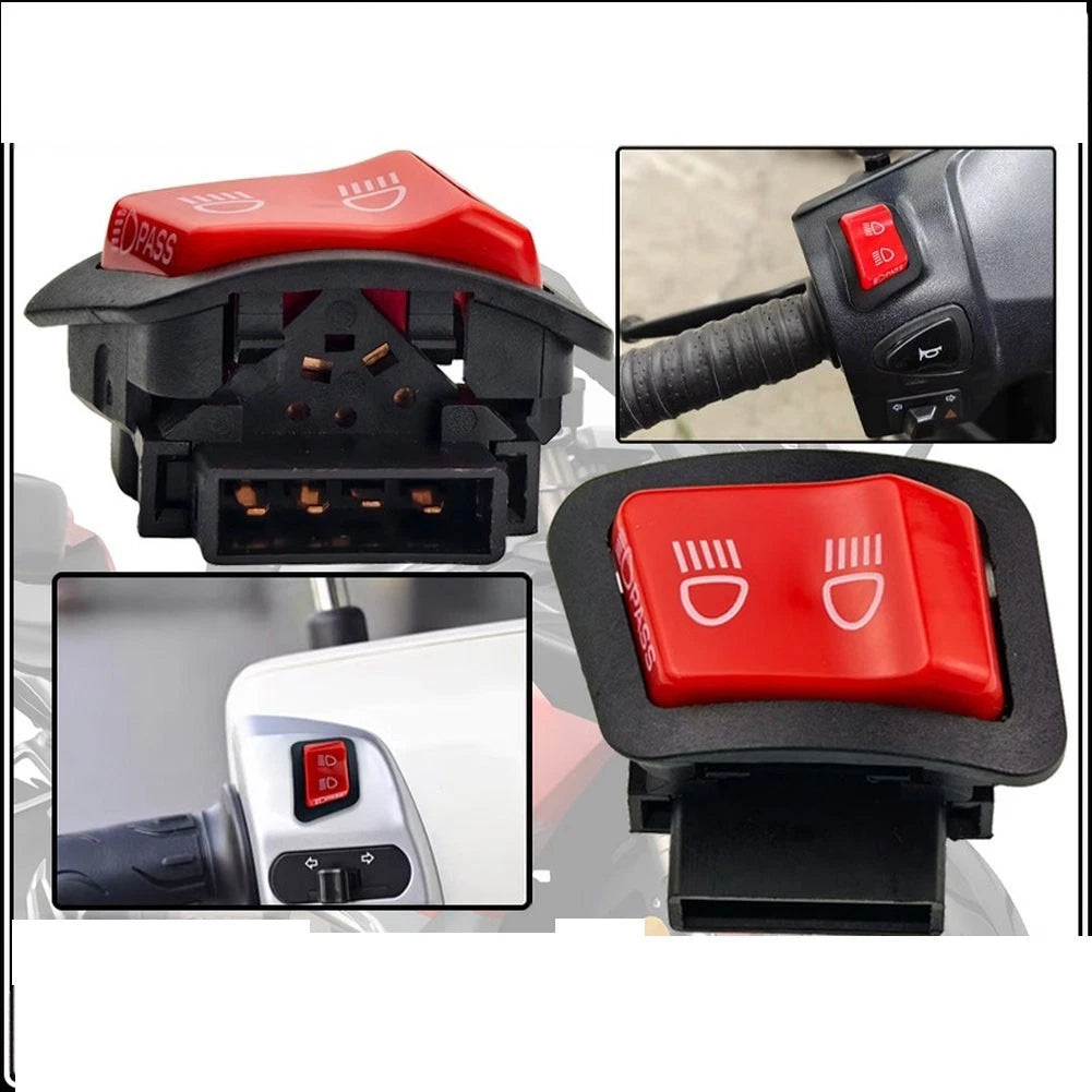 Pass Function Headlight Switch for GY6 for atv Dirt Bike Moped Motorcycles