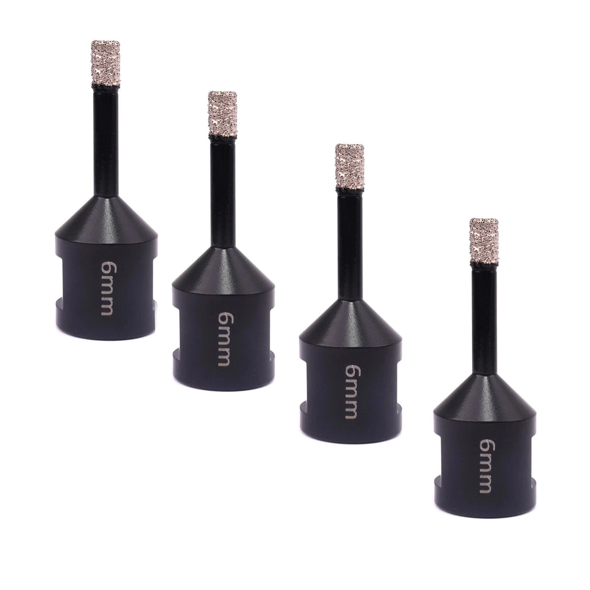 Set of 4 Diamond Coated Hole Saw Bits M14 for Granite Marble Tile Concrete