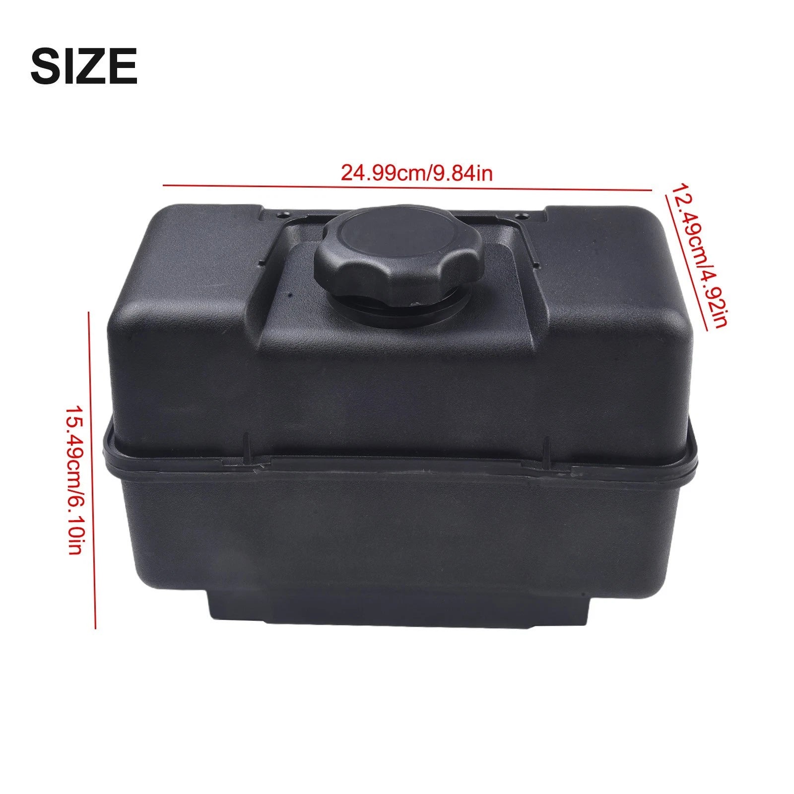 Plastic Fuel Tank with Cap for 4 Quart Applications