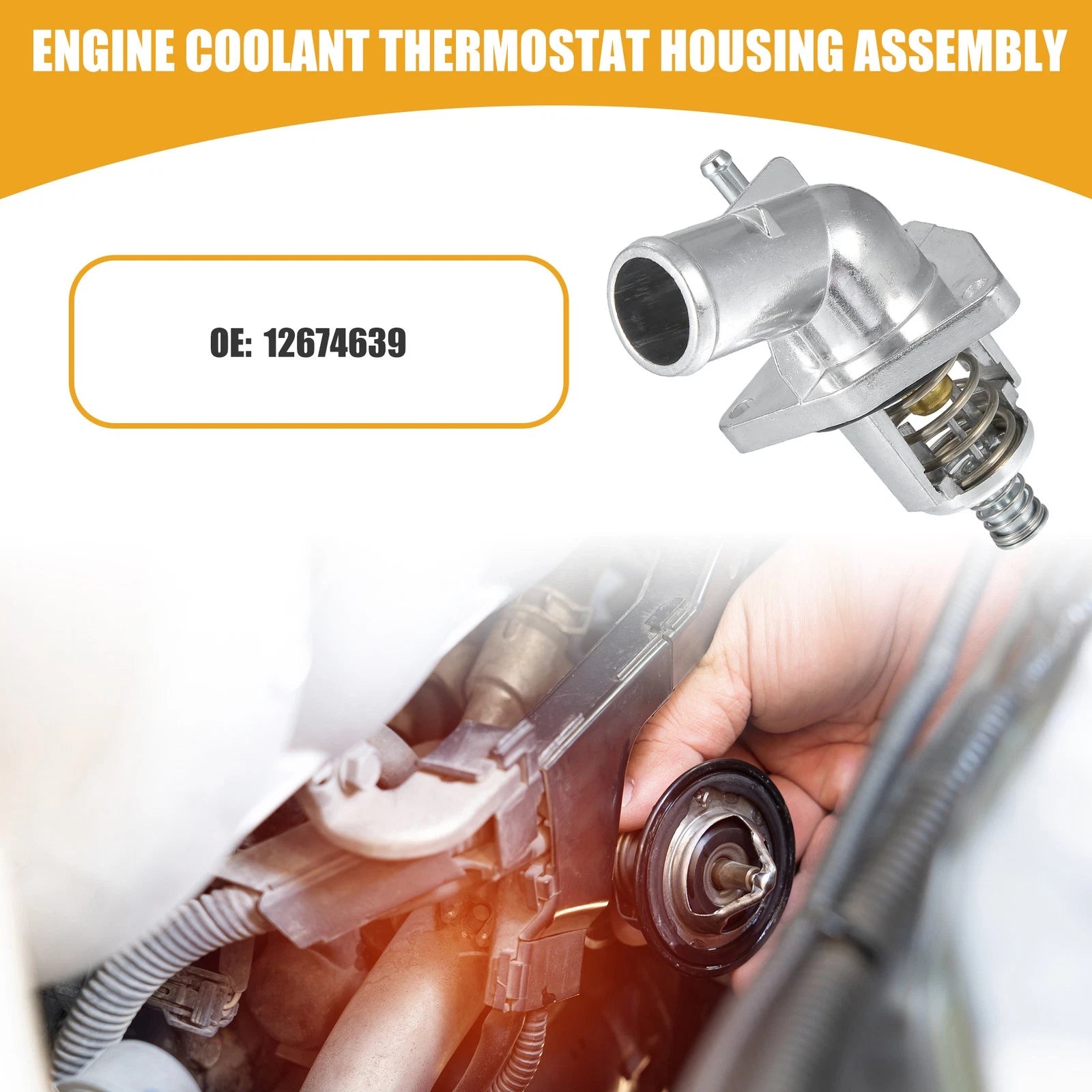 Engine Coolant Thermostat Replacement for Chevrolet Silverado 1500 (2014–2018)