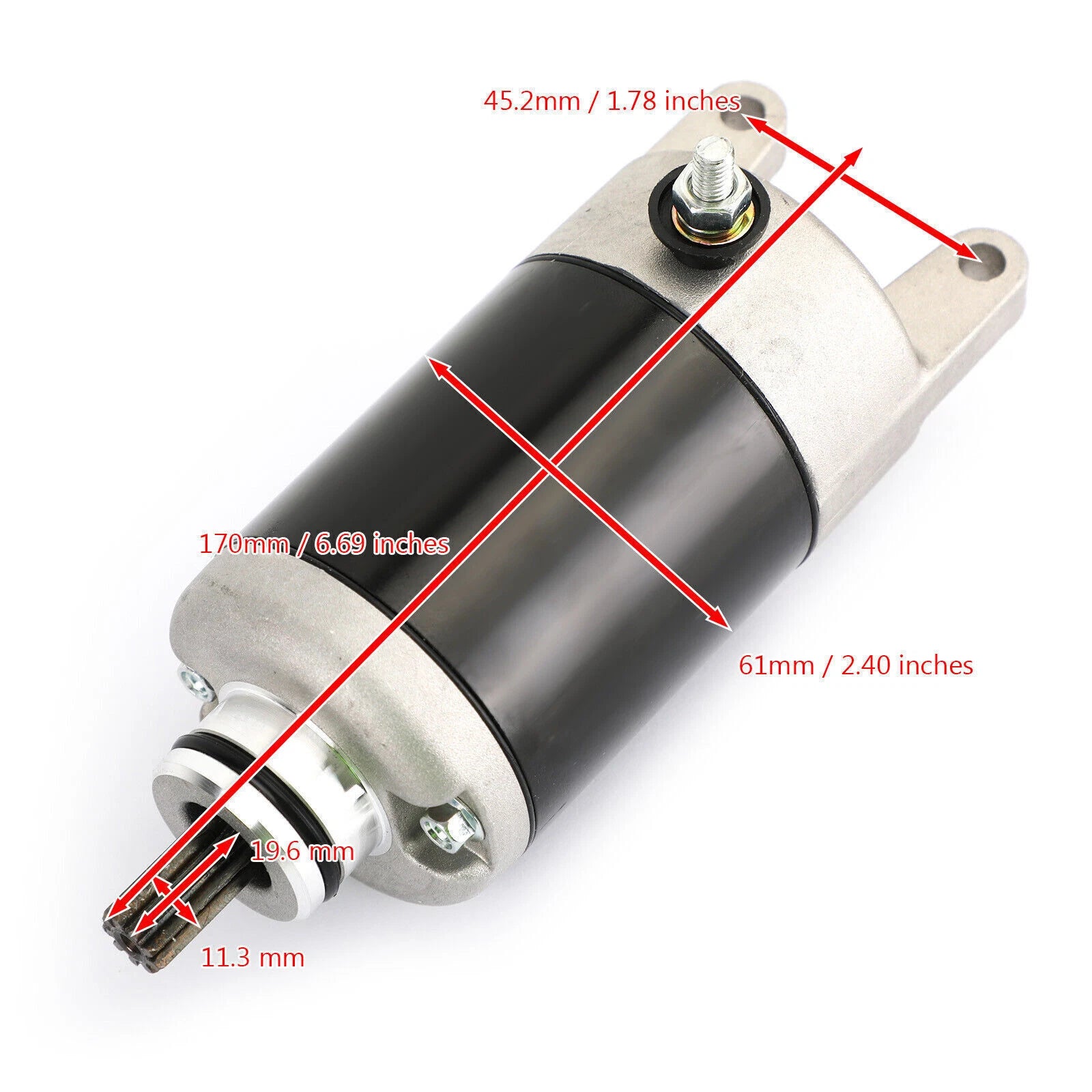 Starter for Kawasaki EL EX 250 (21163-1136, 21163-1205, 21163-1221, 21163-1317)