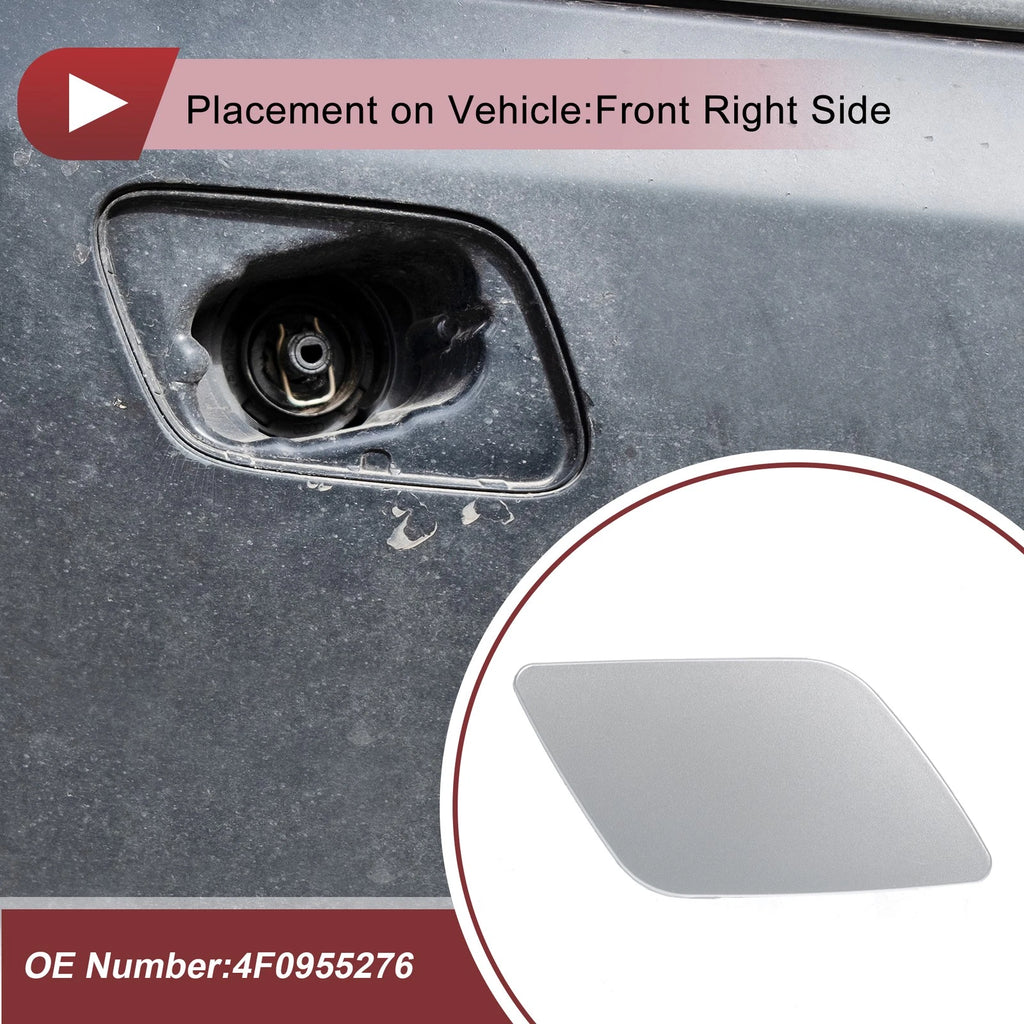 Front Right Washer Nozzle Cover Cap Replacement for Audi A6 (2005–2008)