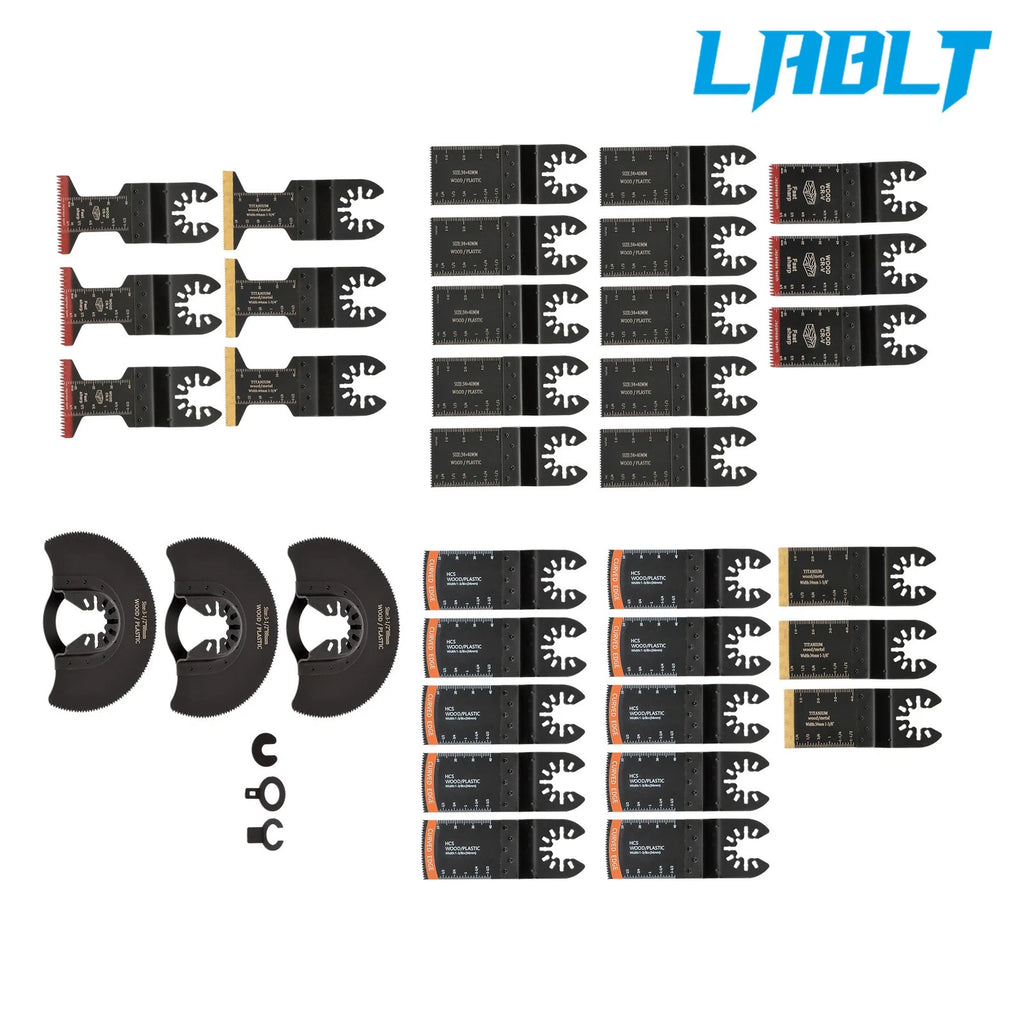 35PCS Titanium Oscillating Tool Blades for LABLT Multitool