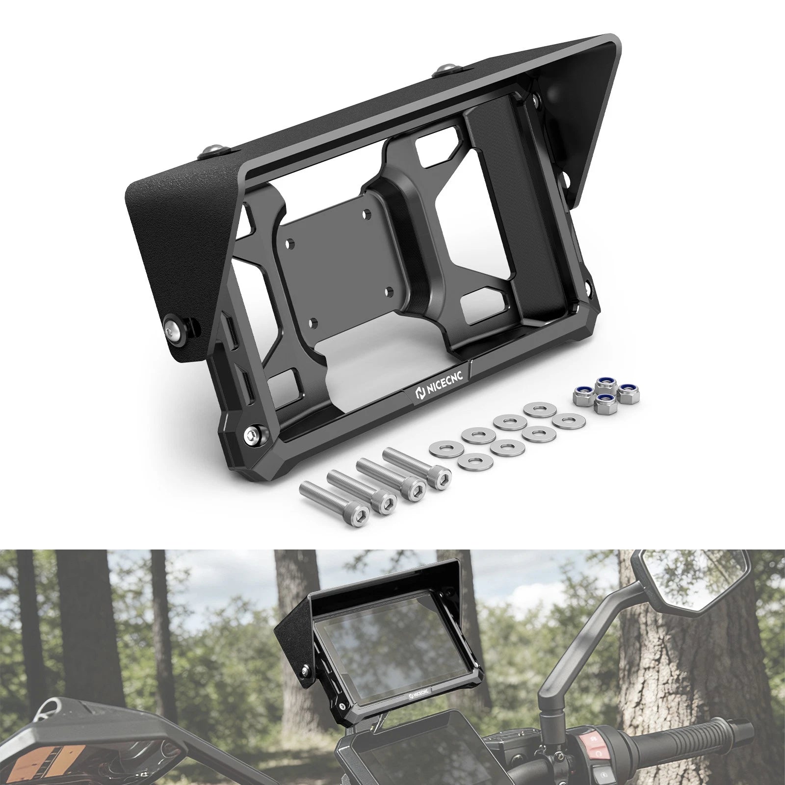 6-Inch Adjustable Sunshade Visor Kit for Garmin Zumo XT2 (2020–2023)