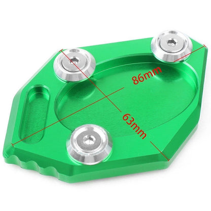 Kickstand Extension Plate for Kawasaki EX300 (2013–2015) - Green