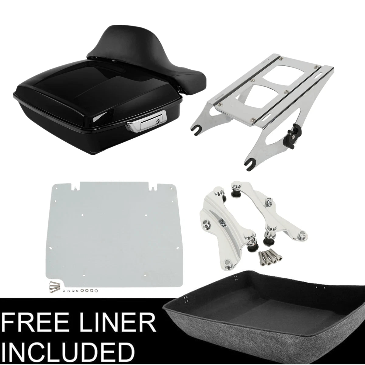 Trunk Pad Mount Rack Base Plate for Harley Touring (2014–2023)