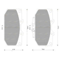 Brembo Front Disc Brake Pad Set for Subaru Forester SF (2000–2001) EJ202 EJ205